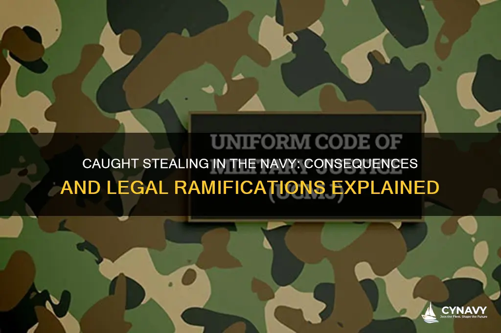 what happens if you get caught stealing in the navy