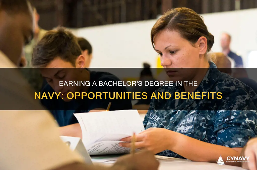 what happens when i get a bachelors in the navy