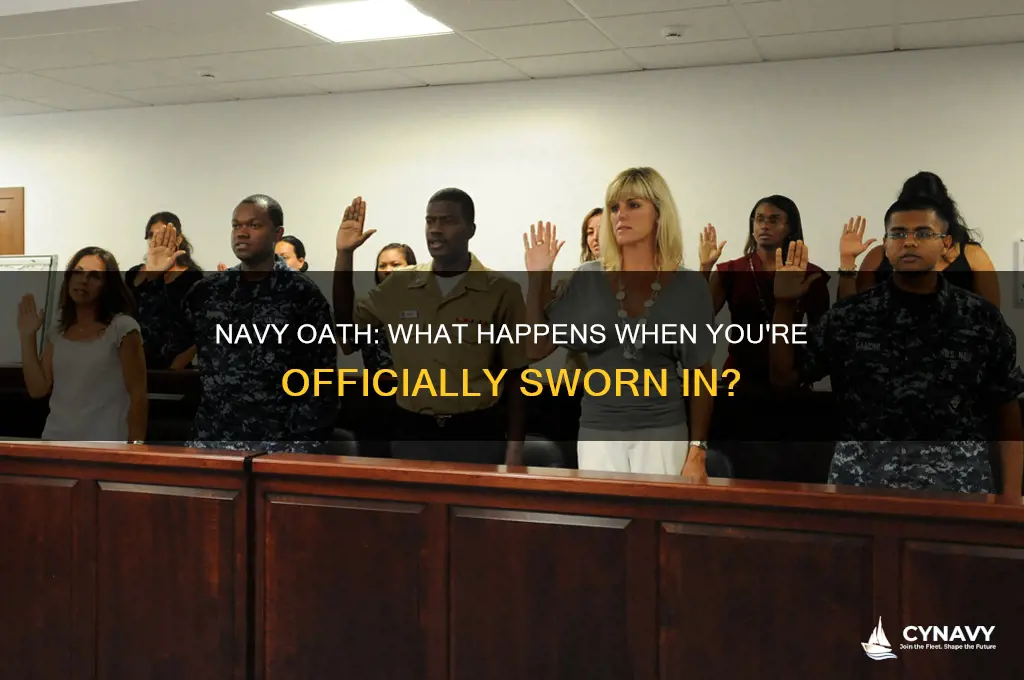 what happens when you get sworn into the navy