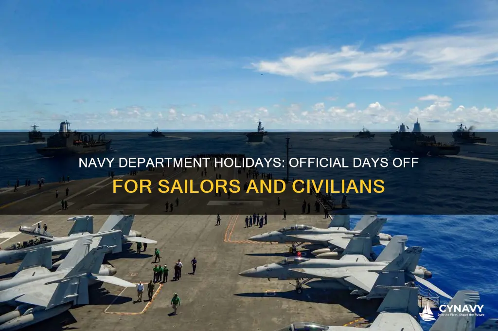 what holidays does the department of the navy get off
