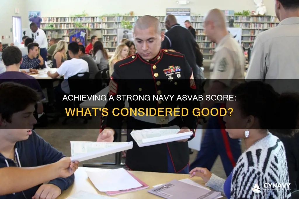 what is a good score to get in the navy