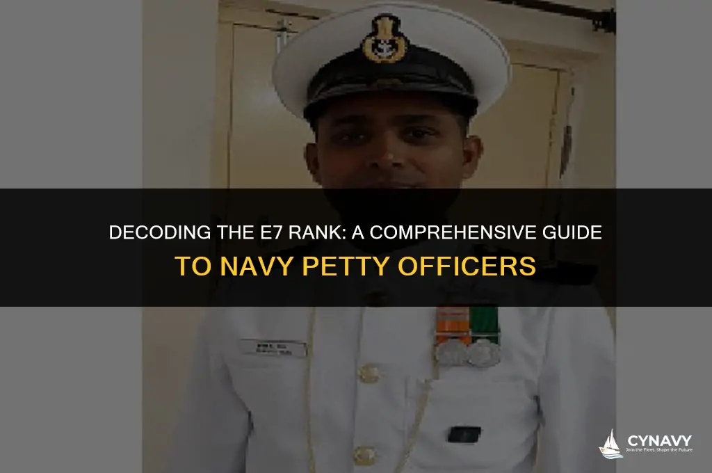 what is e7 in the navy