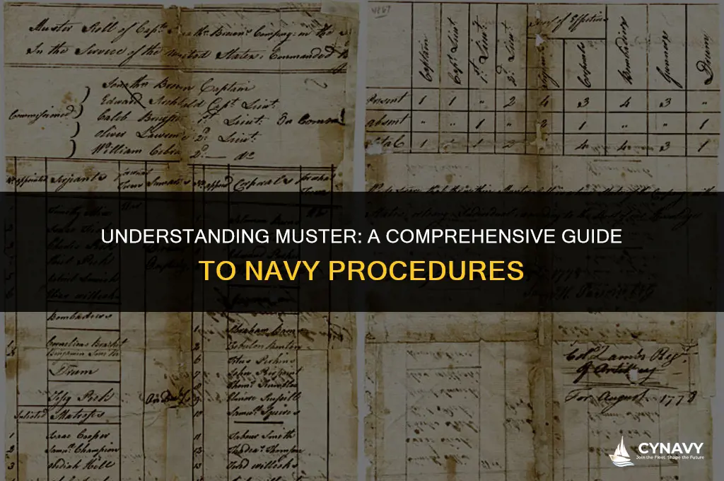 what is muster in the navy