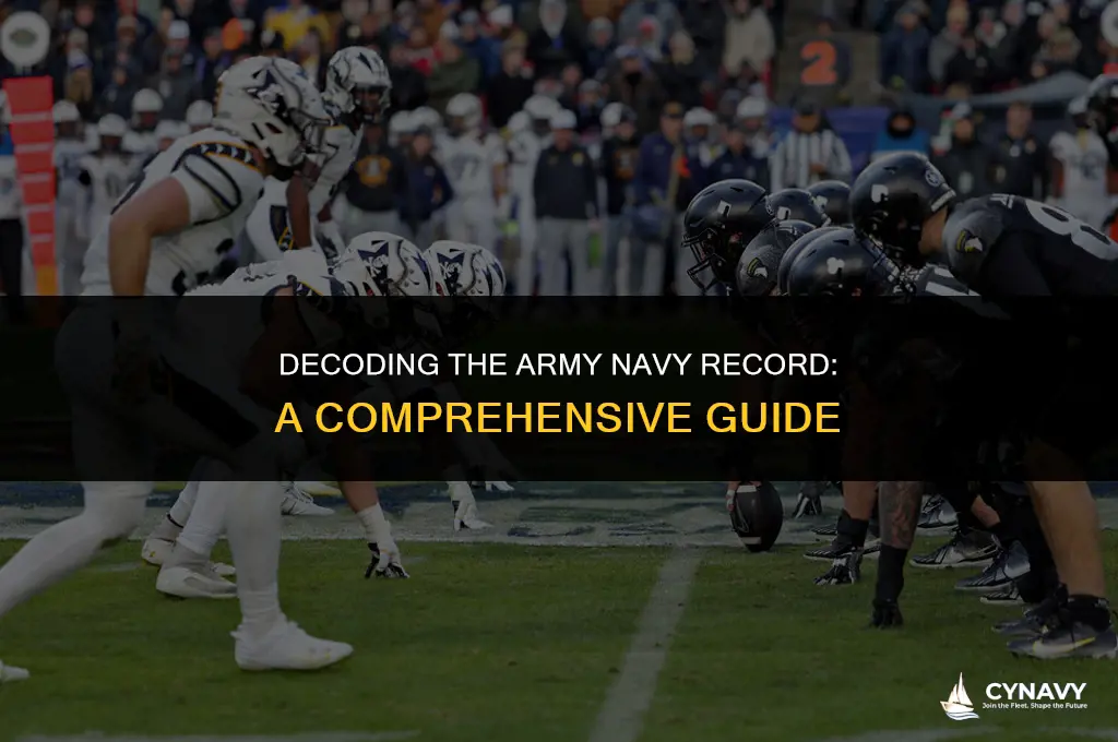 what is the army navy record