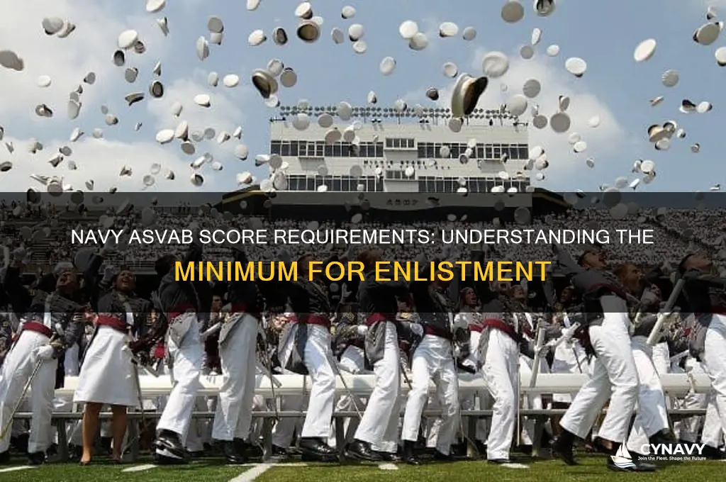 what is the minimum asvab score for the navy