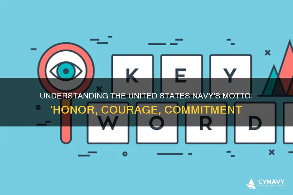 what is the motto of the united states navy