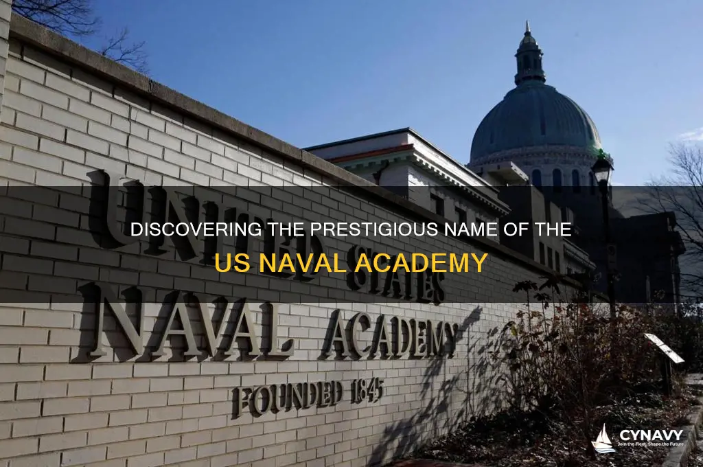 what is the name of the us naval academy