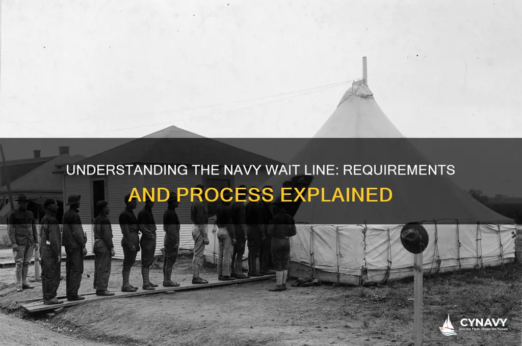 what is wait line required to get in the navy