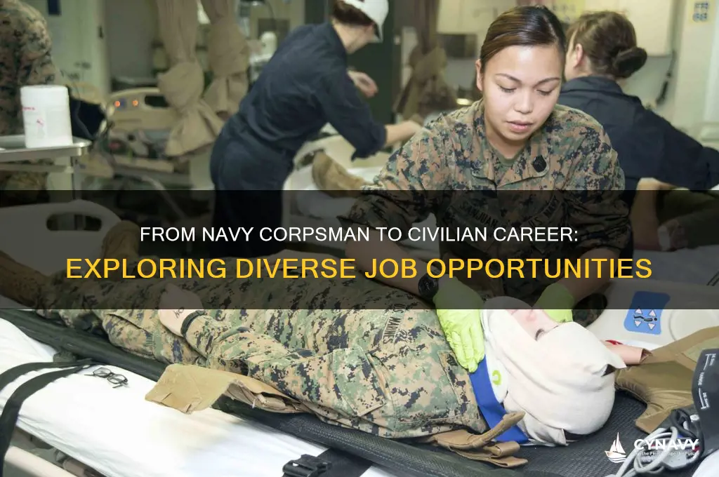 what jobs can a navy corpsman get