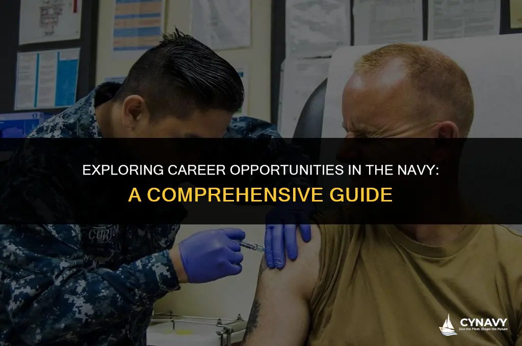 what jobs does the navy offer