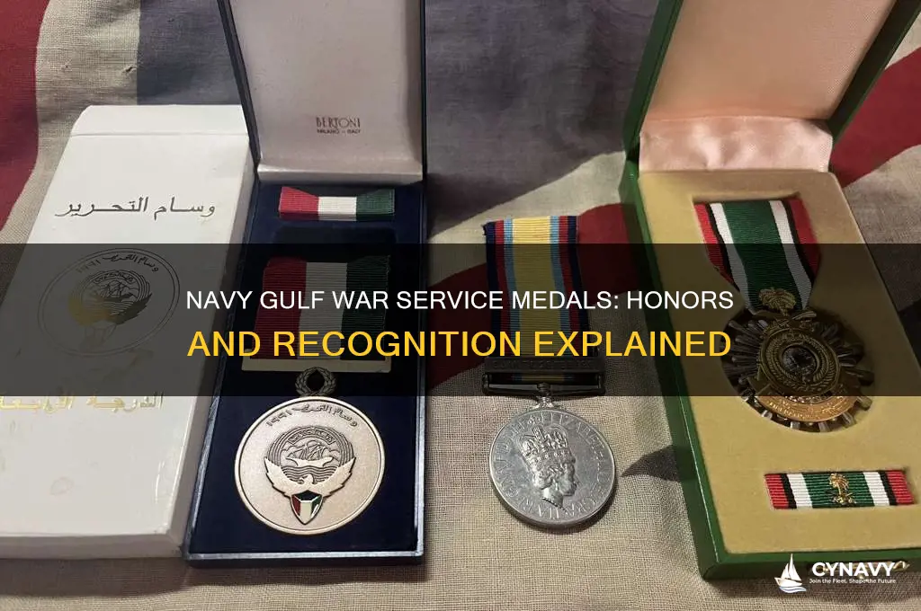 what medal do you get for gulf war in navy