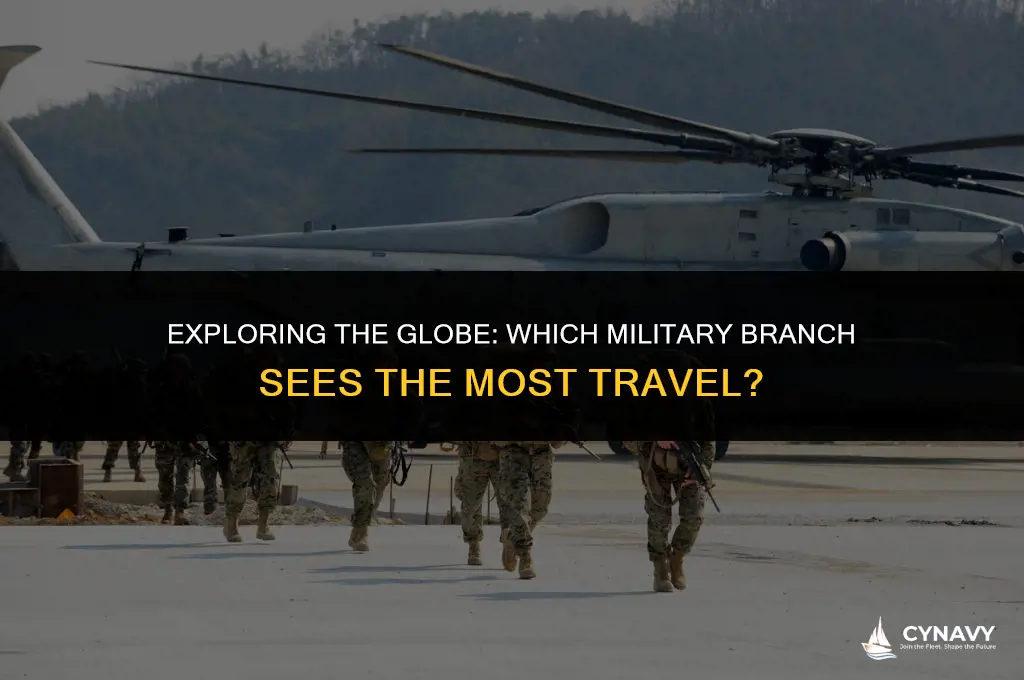 what military branch travels the most