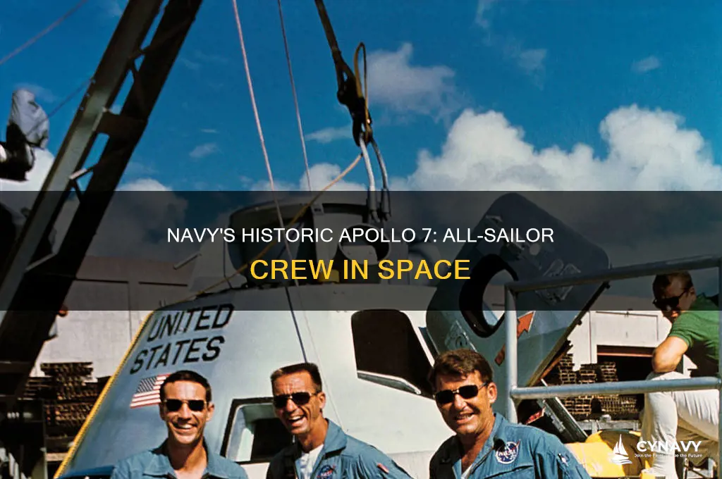 what moon mission was completely manned by navy personnel