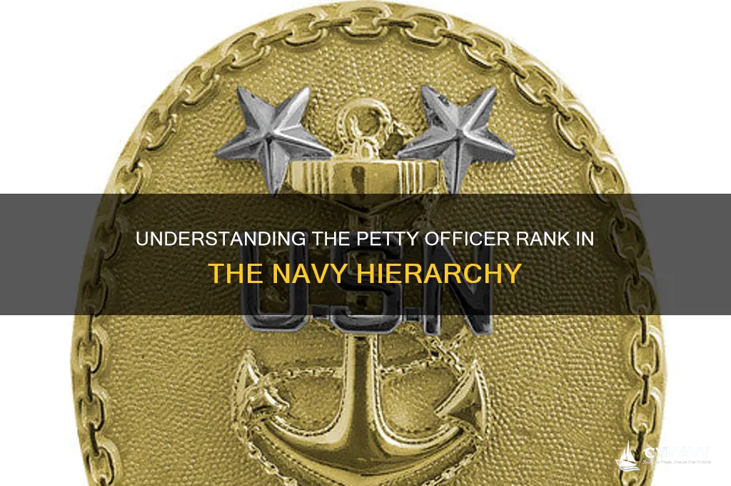 what rank is a petty officer in the navy
