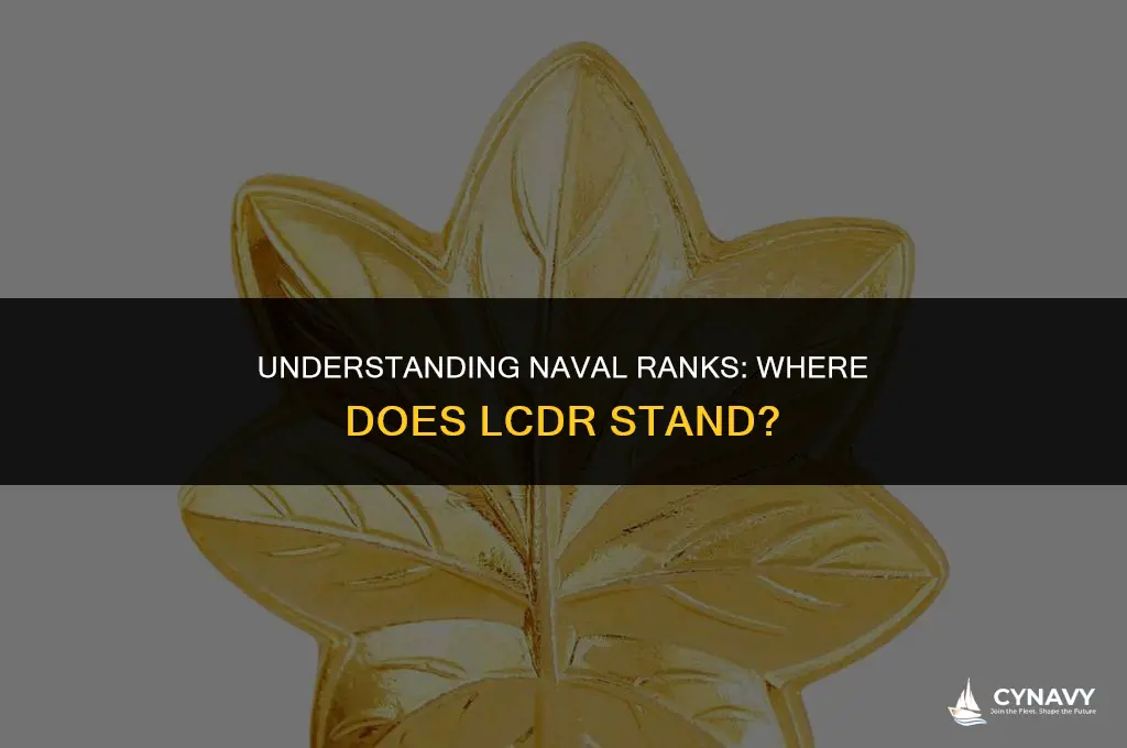what rank is lcdr in navy
