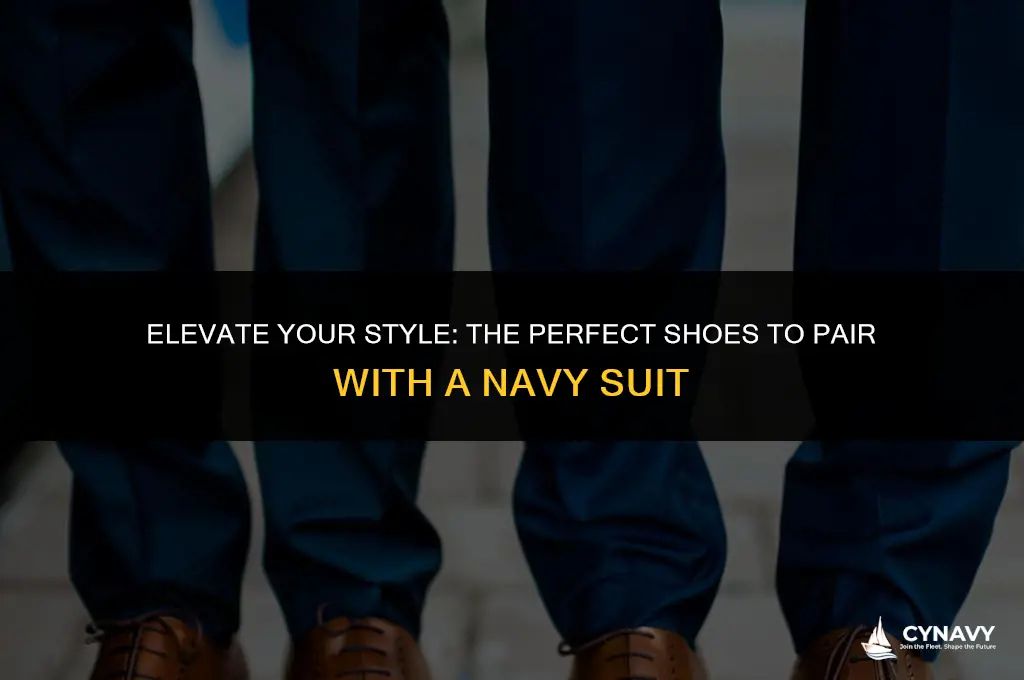 what shoes for navy suit
