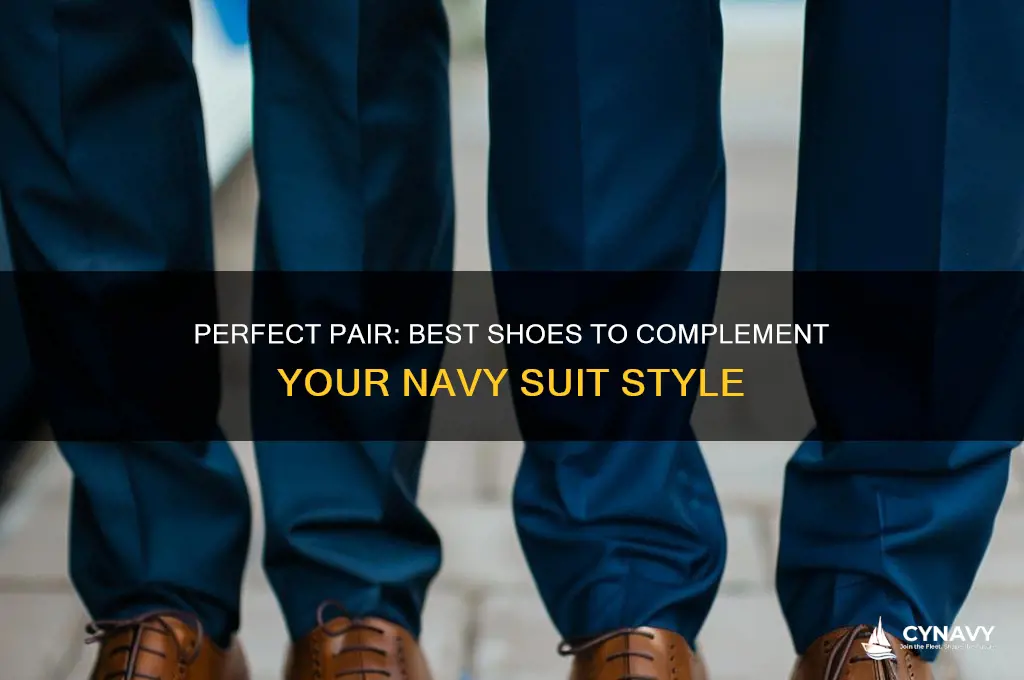 what shoes should i get for a navy suit