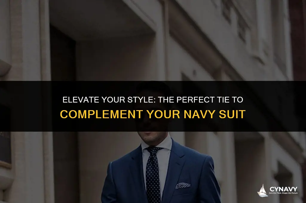 what tie to wear with navy suit