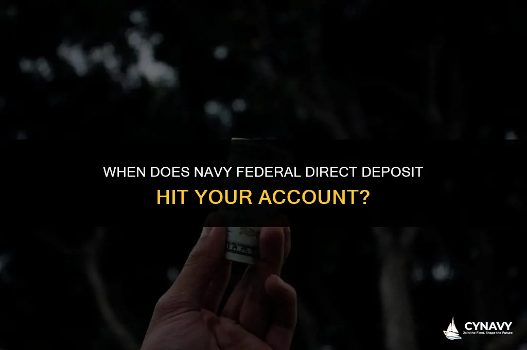 what time does direct deposit post for navy federal
