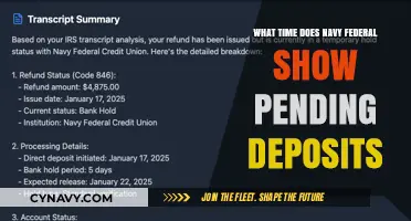 When Does Navy Federal Display Pending Deposits? A Comprehensive Guide