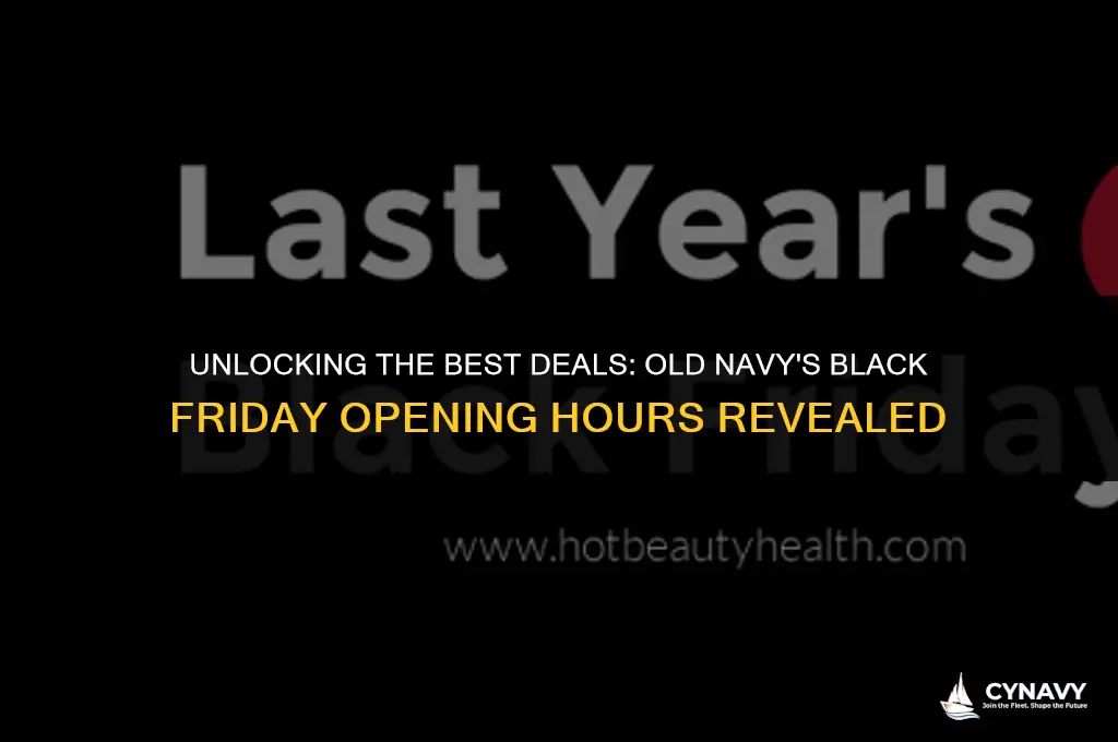 what time does old navy black friday open