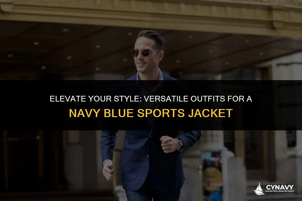 what to wear with a navy blue sports jacket