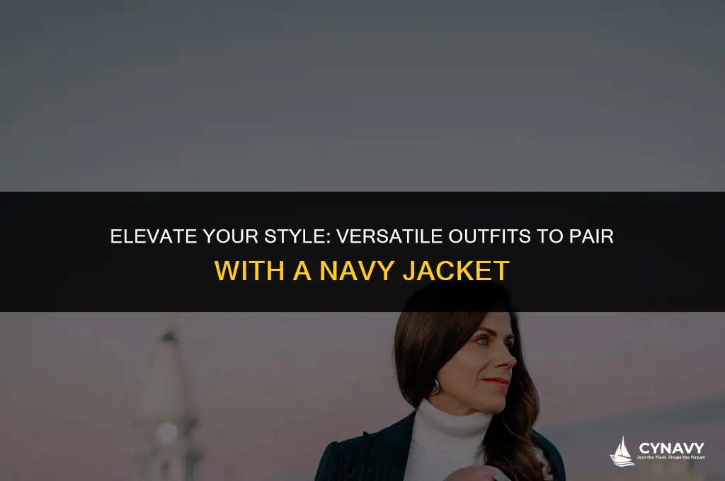 what to wear with a navy jacket