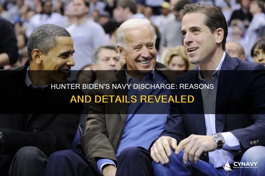 what type of discharge did hunterbiden get from the navy