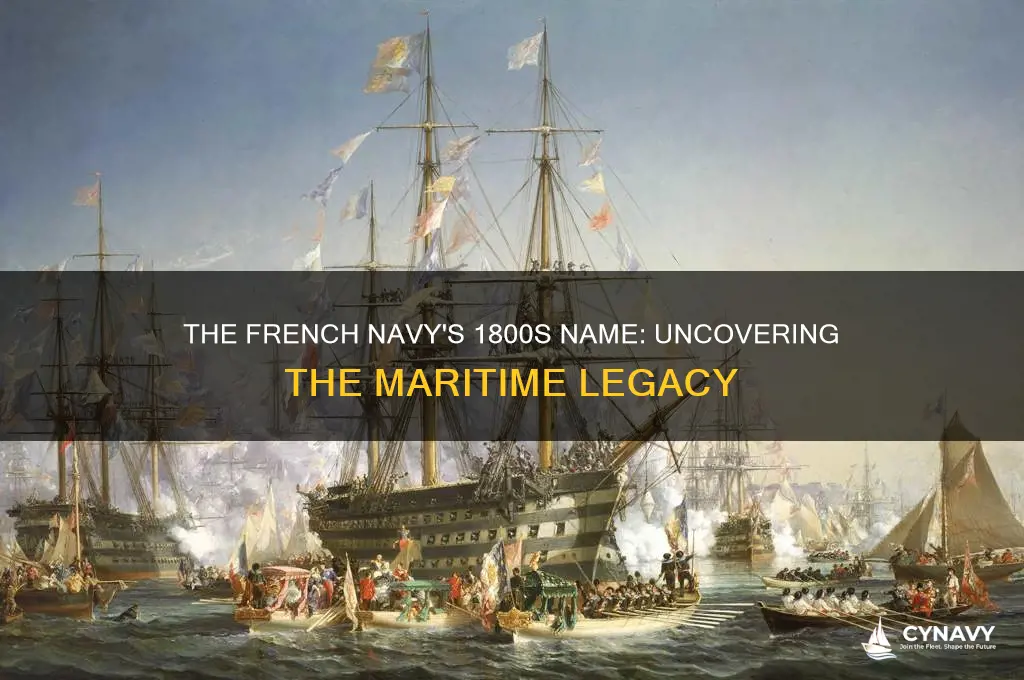 what was the french navy called in the 1800s