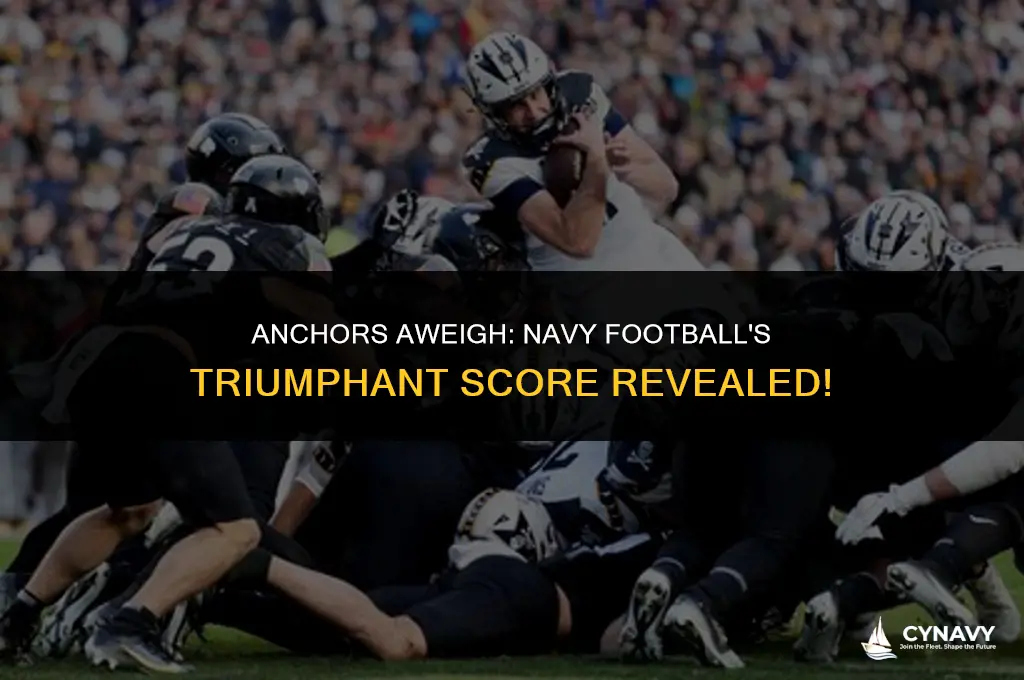 what was the navy football score