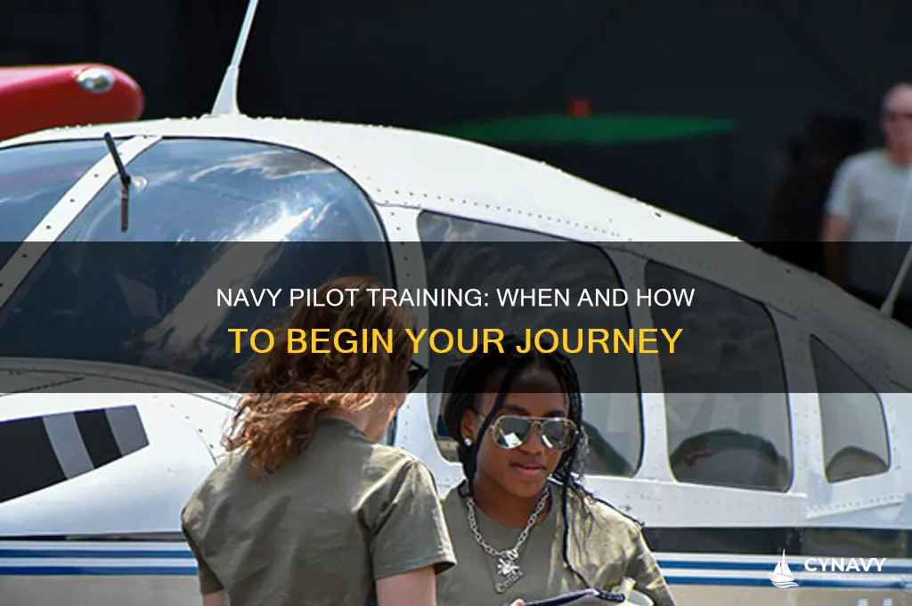 when can you get pilot trainingin the navy