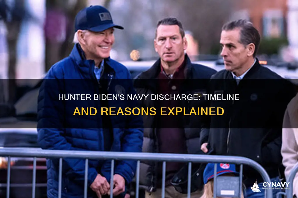 when did bidens son get kicked out of navy