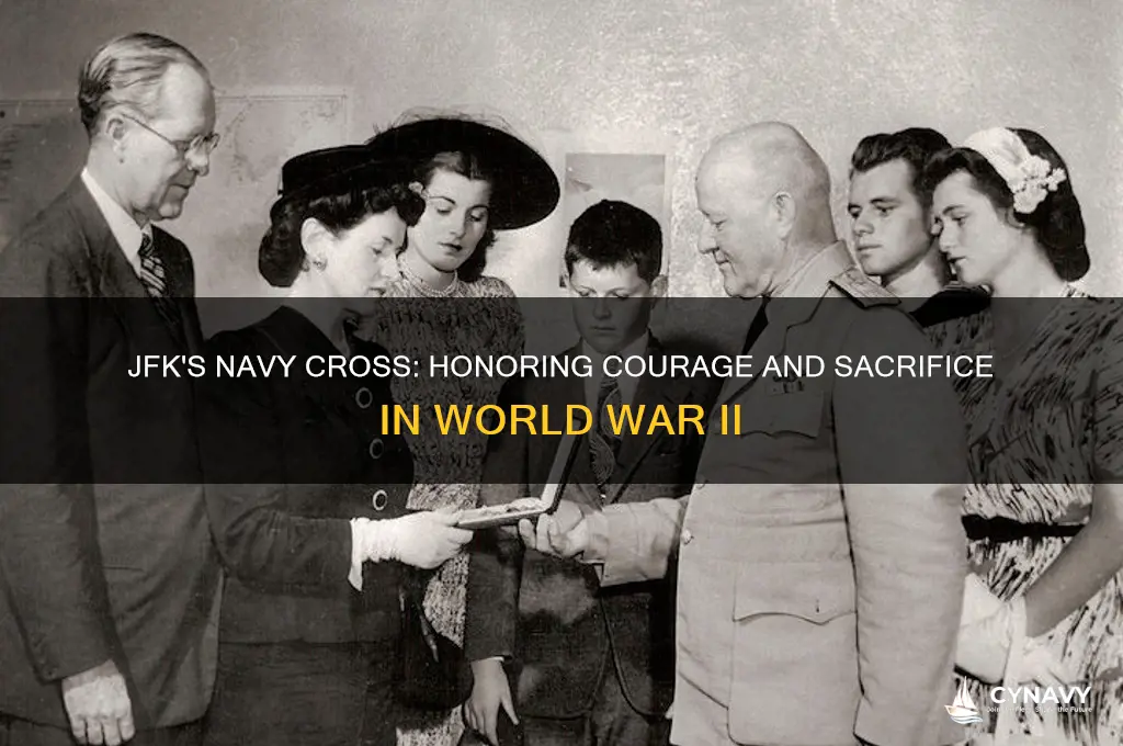 when did jfk get his navy cross