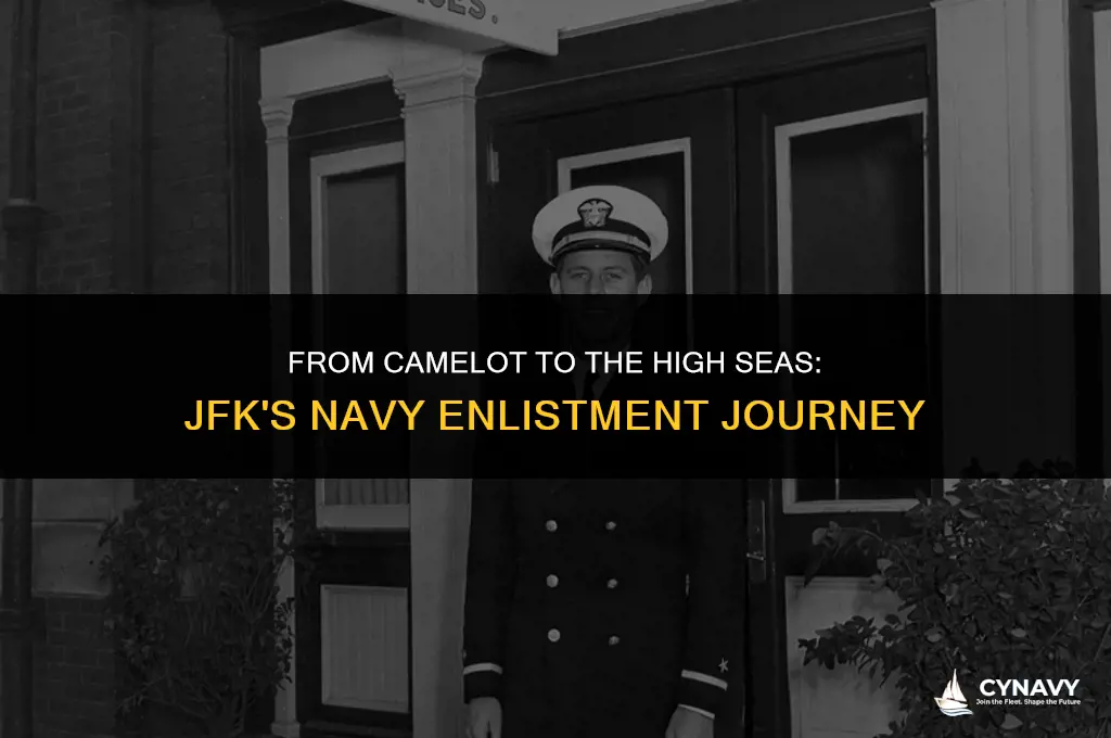 when did jfk join the navy
