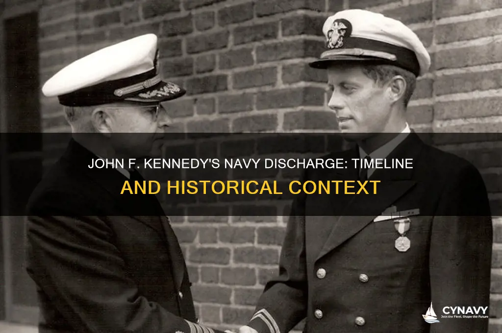 when did john f kennedy get out of the navy