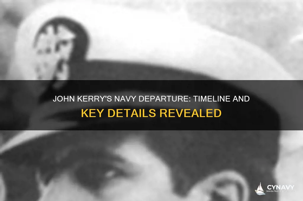 when did john kerry get out of the navy