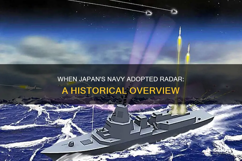 when did the japanese navy get radar