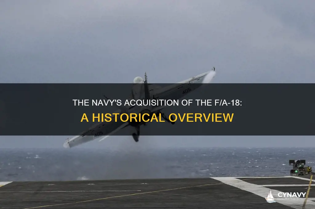 when did the navy get the f a-18