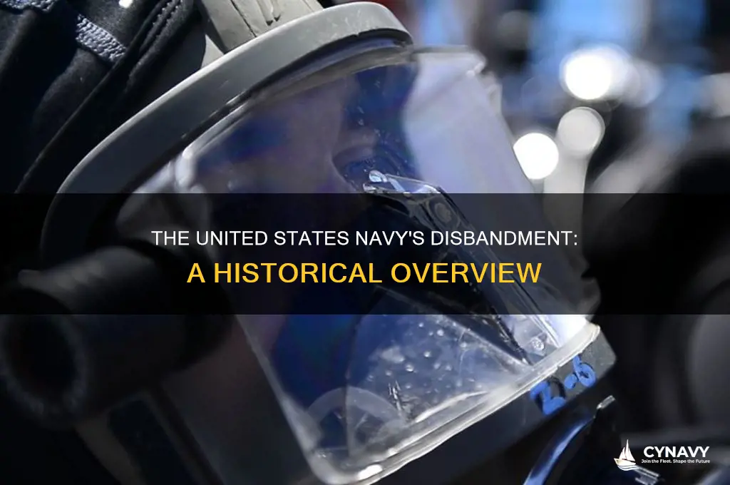 when did the united states navy get disbanded