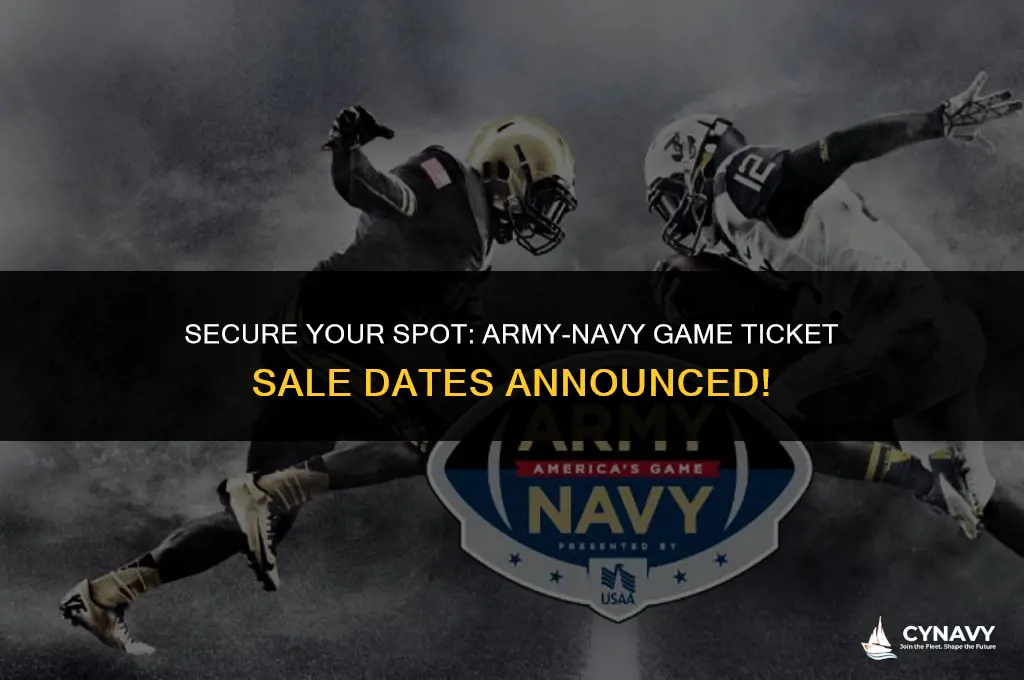 when do army navy tickets go on sale