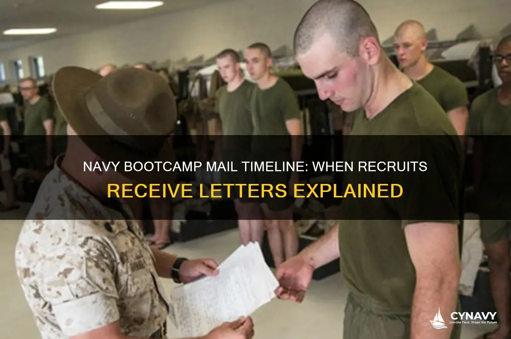 when do letters get received in navy bootcamp