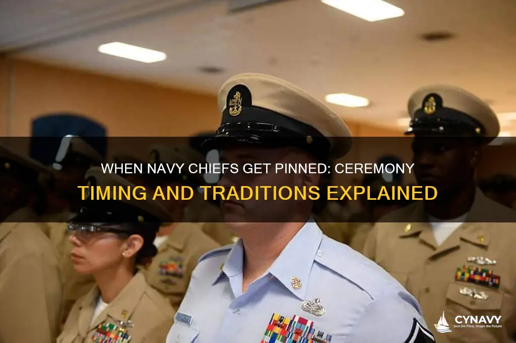 when do navy chiefs get pinned