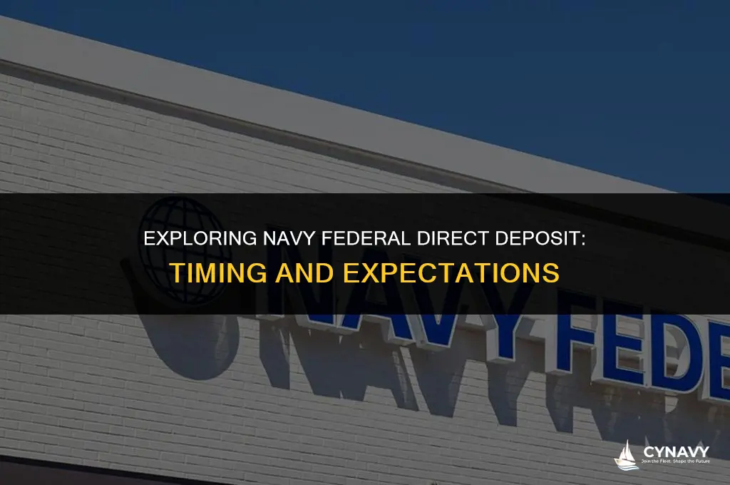 when do navy federal direct deposit hit