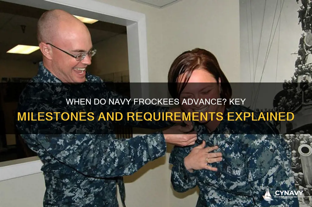 when do navy frockees get advanced