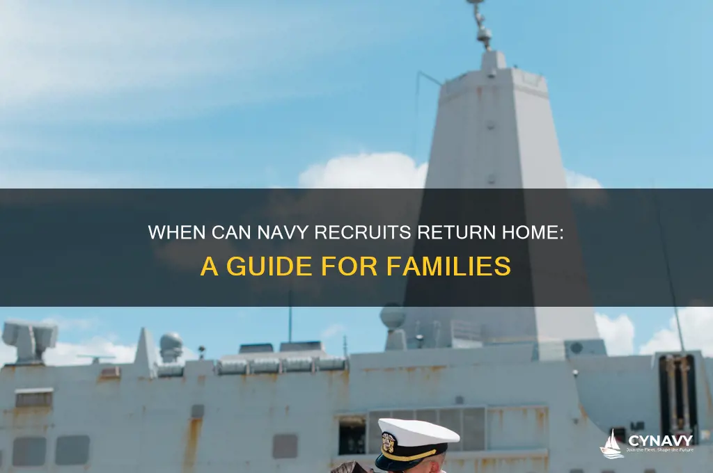 when do navy recruits get to come home