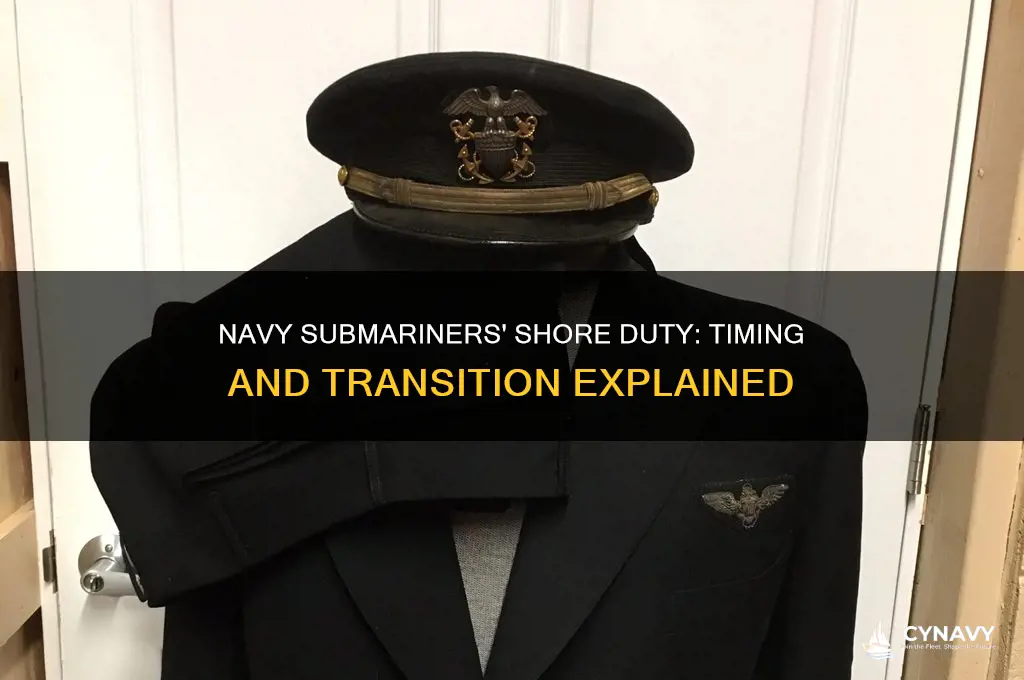 when do navy submariners get shore duty