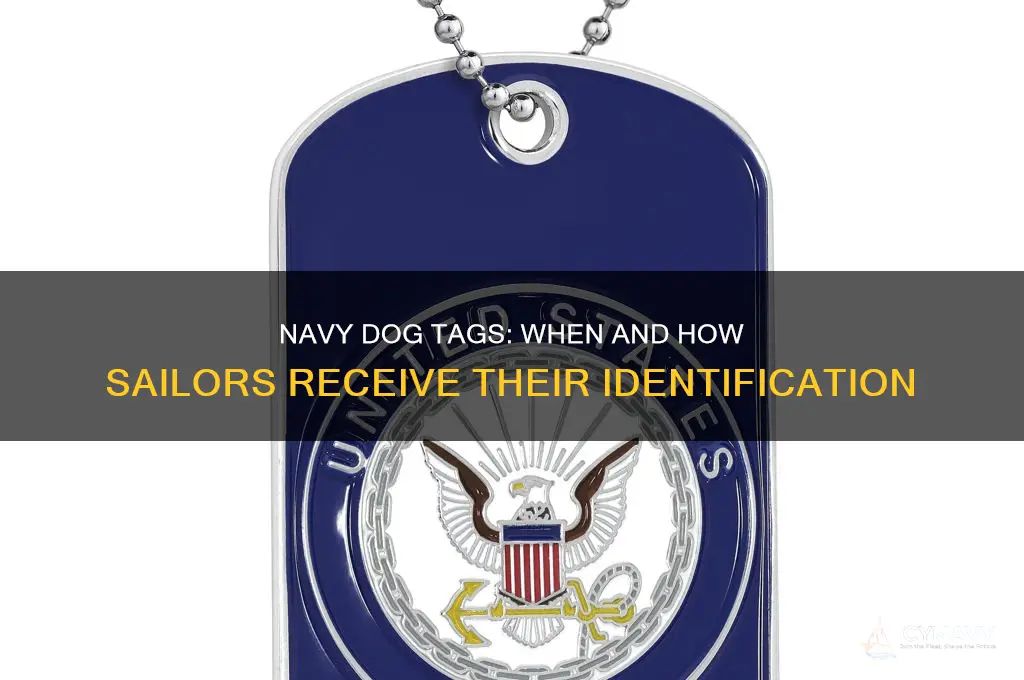 when do you get dog tags in the navy
