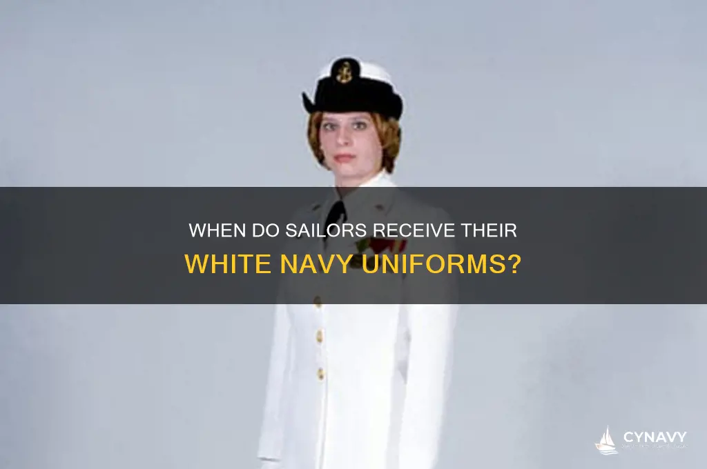 when do you get the white navy uniform