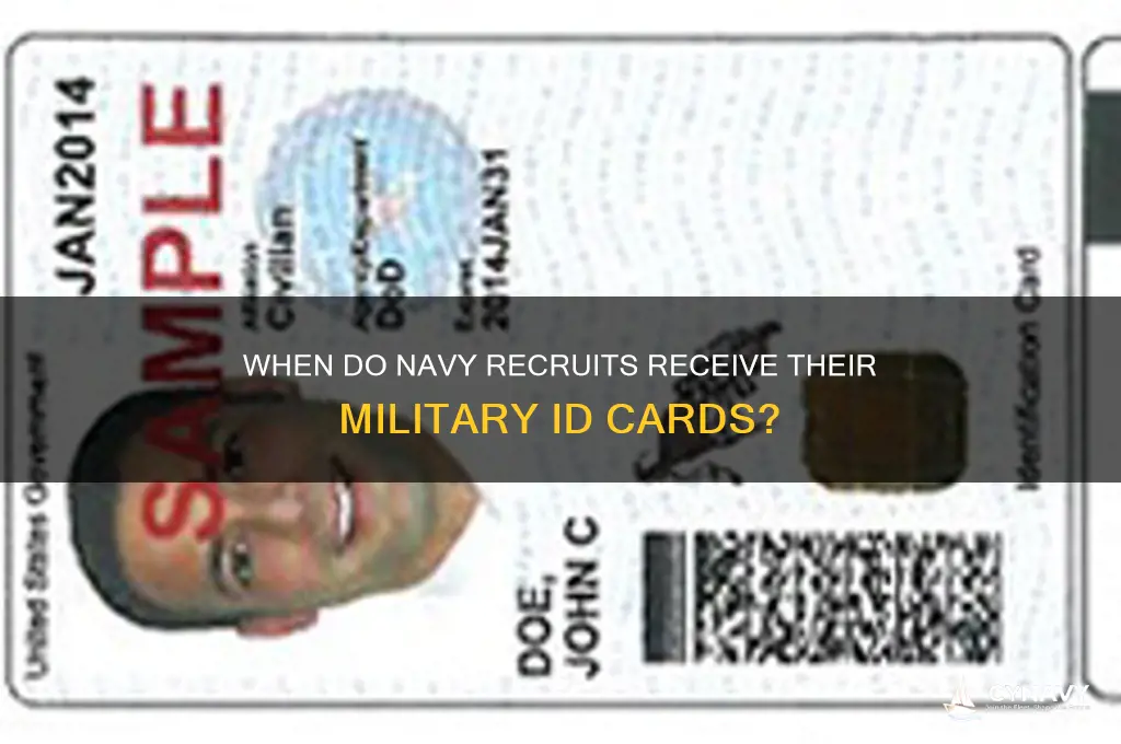 when do you get your military id navy