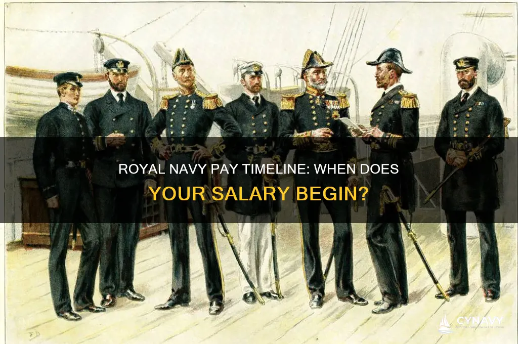 when do you start getting paid in the royal navy
